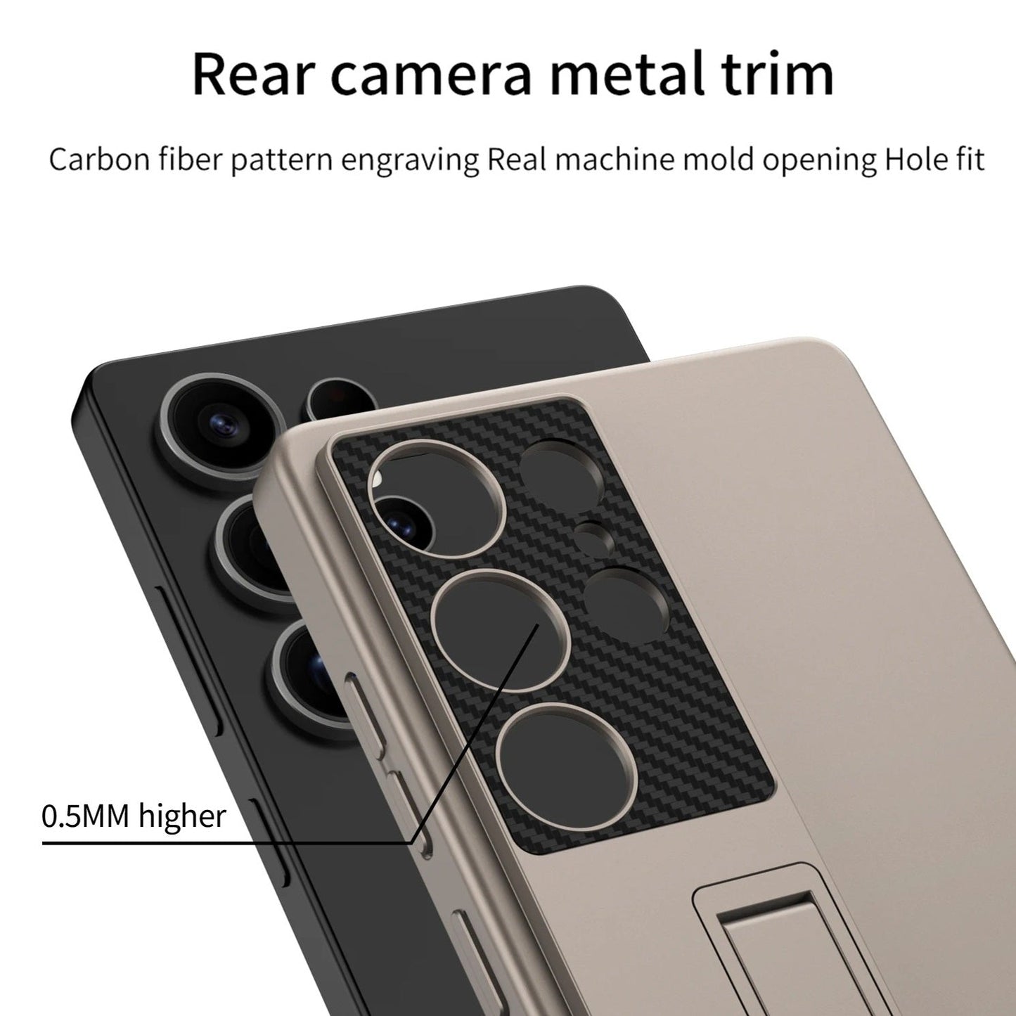 Hidden Kickstand Shockproof Slim Protective Case for Samsung Galaxy S25 Ultra