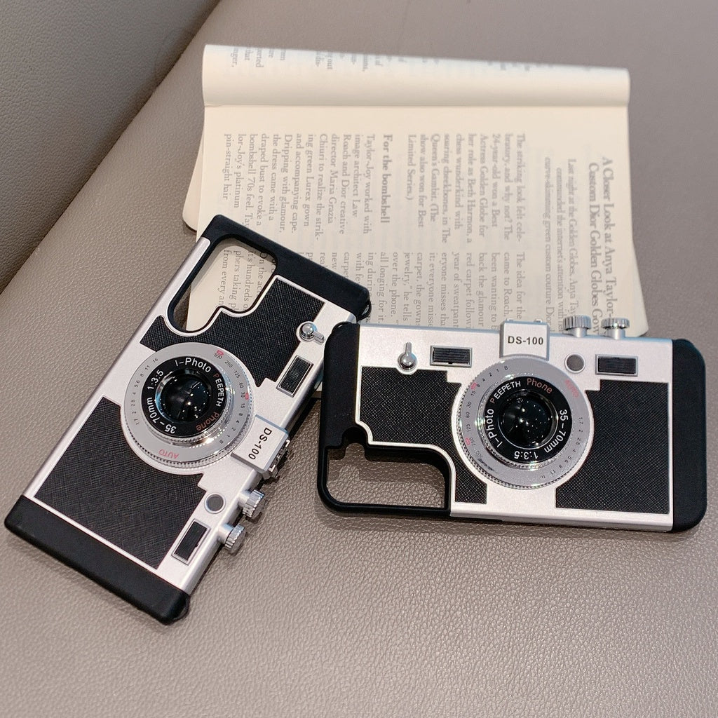 3D Vintage Camera Case for Samsung Galaxy S25 Ultra | Retro Designer | Detachable Sling