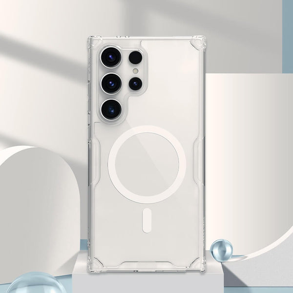 Samsung Galaxy S25 Ultra Cover Non Yellow Transparent Nillkin TPU PRO Magnetic Case