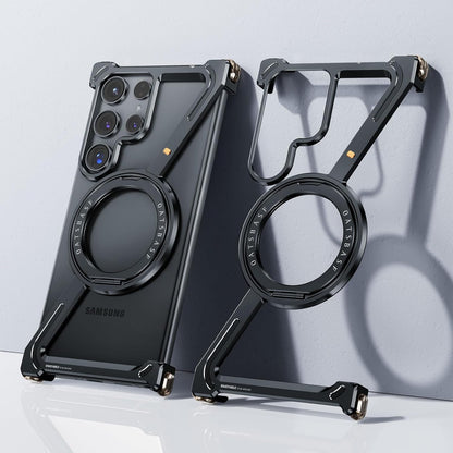 Z Shape Aluminium Metal Rotating Kickstand for Samsung Galaxy S25 Ultra | Frameless Design