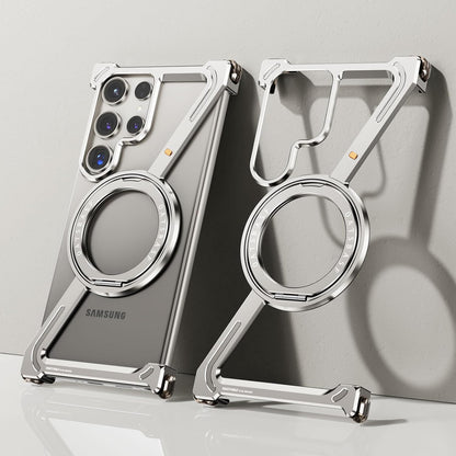 Z Shape Aluminium Metal Rotating Kickstand for Samsung Galaxy S25 Ultra | Frameless Design