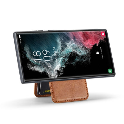 S25 Ultra Magnetic Card Case in Cowhide – Brown