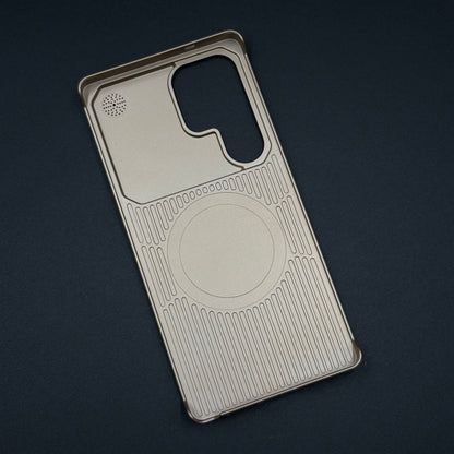Luxury Leather MagSafe Case for Samsung Galaxy S25 Ultra | AeroFlex Hard Borderless Design