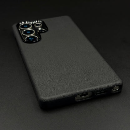 Wireless Charging Leather Case for Samsung Galaxy S25 Ultra | Hidden MagSafe | Elegant Luxury Cover