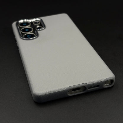 Wireless Charging Leather Case for Samsung Galaxy S25 Ultra | Hidden MagSafe | Elegant Luxury Cover