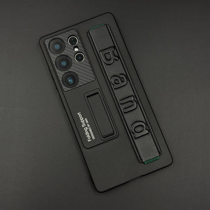 Shockproof Kickstand Case for Samsung Galaxy S25 Ultra with Wristband Grip & Protective Cover