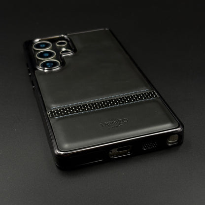 Leather Stripe Texture Case for Samsun Galaxy S25 Ultra Slim Luxury Protective Cover
