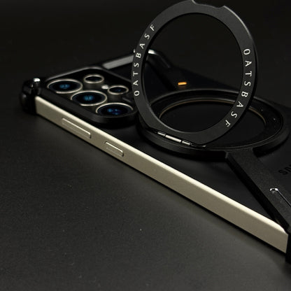 Z Shape Aluminium Metal Rotating Kickstand for Samsung Galaxy S25 Ultra | Frameless Design