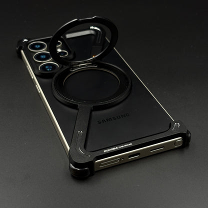 Z Shape Aluminium Metal Rotating Kickstand for Samsung Galaxy S25 Ultra | Frameless Design