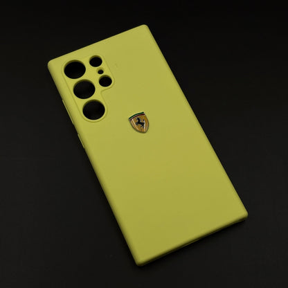 FR Edition Smooth Silk Feel Silicone Case for Samsung Galaxy S25 Ultra | Sporty Luxury Finish