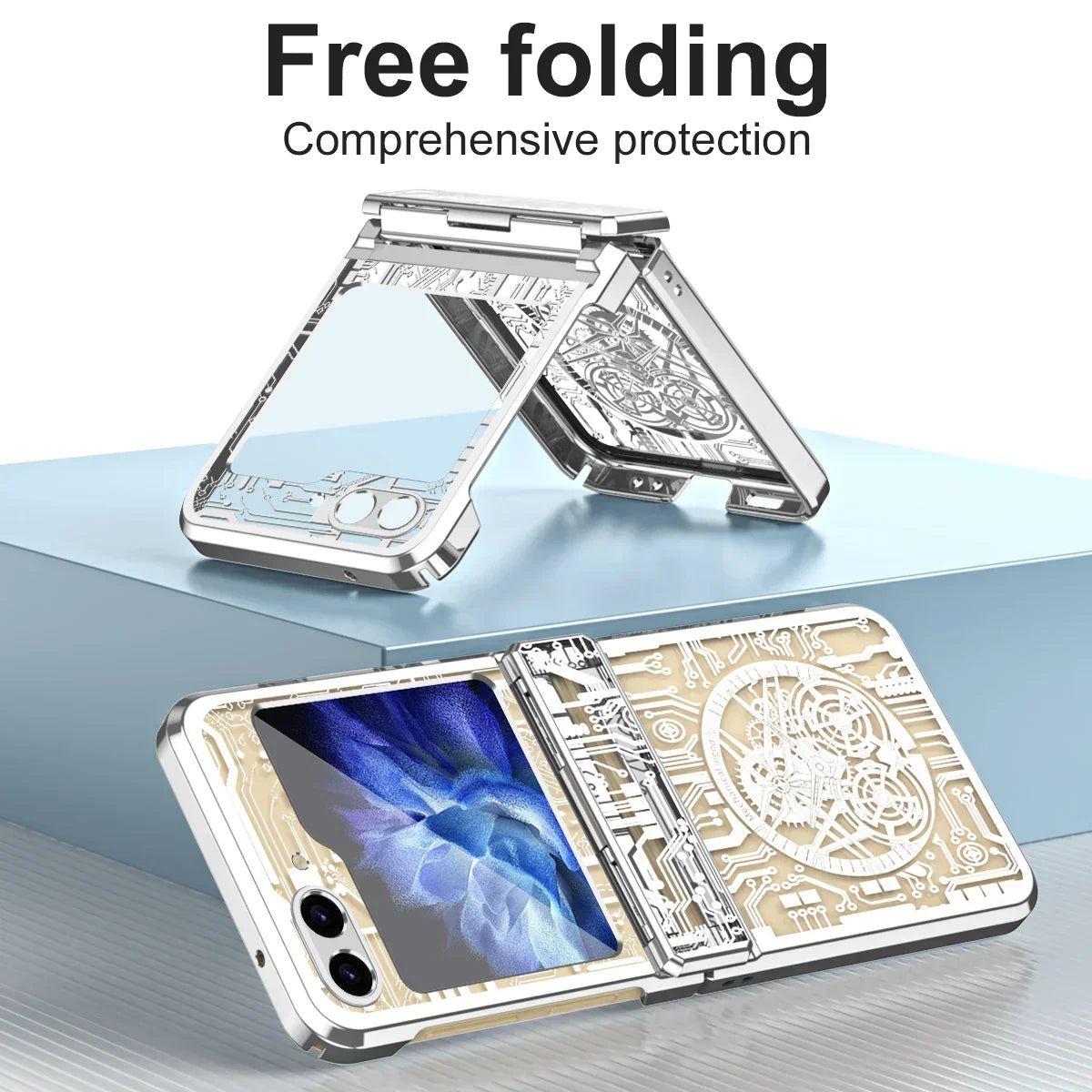 Transparent Shockproof Case For Samsung Z Flip Series