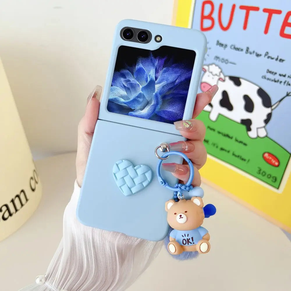 Premium Colored Cartoon Z Flip 5 Case