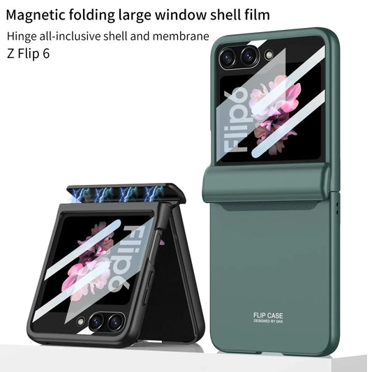 Shockproof Case with Magnetic Hinge Protection for Samsung Z Flip 6