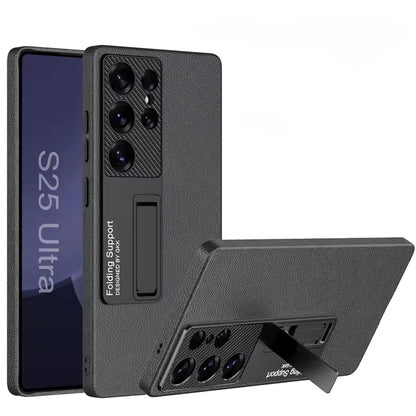 Hidden Kickstand Shockproof Slim Protective Case for Samsung Galaxy S25 Ultra