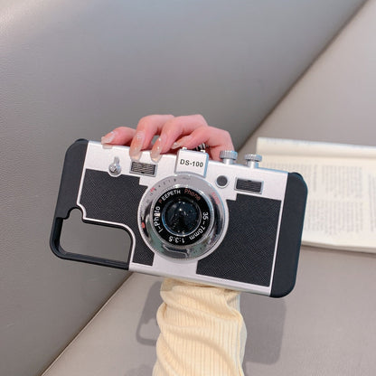 3D Vintage Camera Case for Samsung Galaxy S25 Ultra | Retro Designer | Detachable Sling