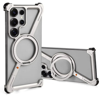 Z-shaped Metal Magnetic Phone Case for Samsung Galaxy S